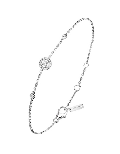 Sieviešu juvelierizstrādājumi  MESSIKA, Joy XS Diamond White Gold Bracelet, SKU: 05337-WG | dimax.lv