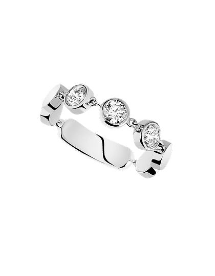 Женские ювелирные изделия  MESSIKA, D-Vibes MM White Gold Diamond Ring, SKU: 12991-WG | dimax.lv