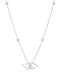 Lucky Eye Pave Necklace