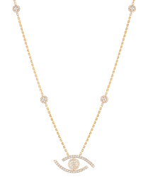 Lucky Eye Pave Necklace