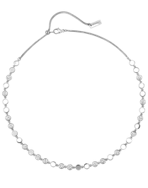 D-Vibes MM White Gold Diamond Necklace