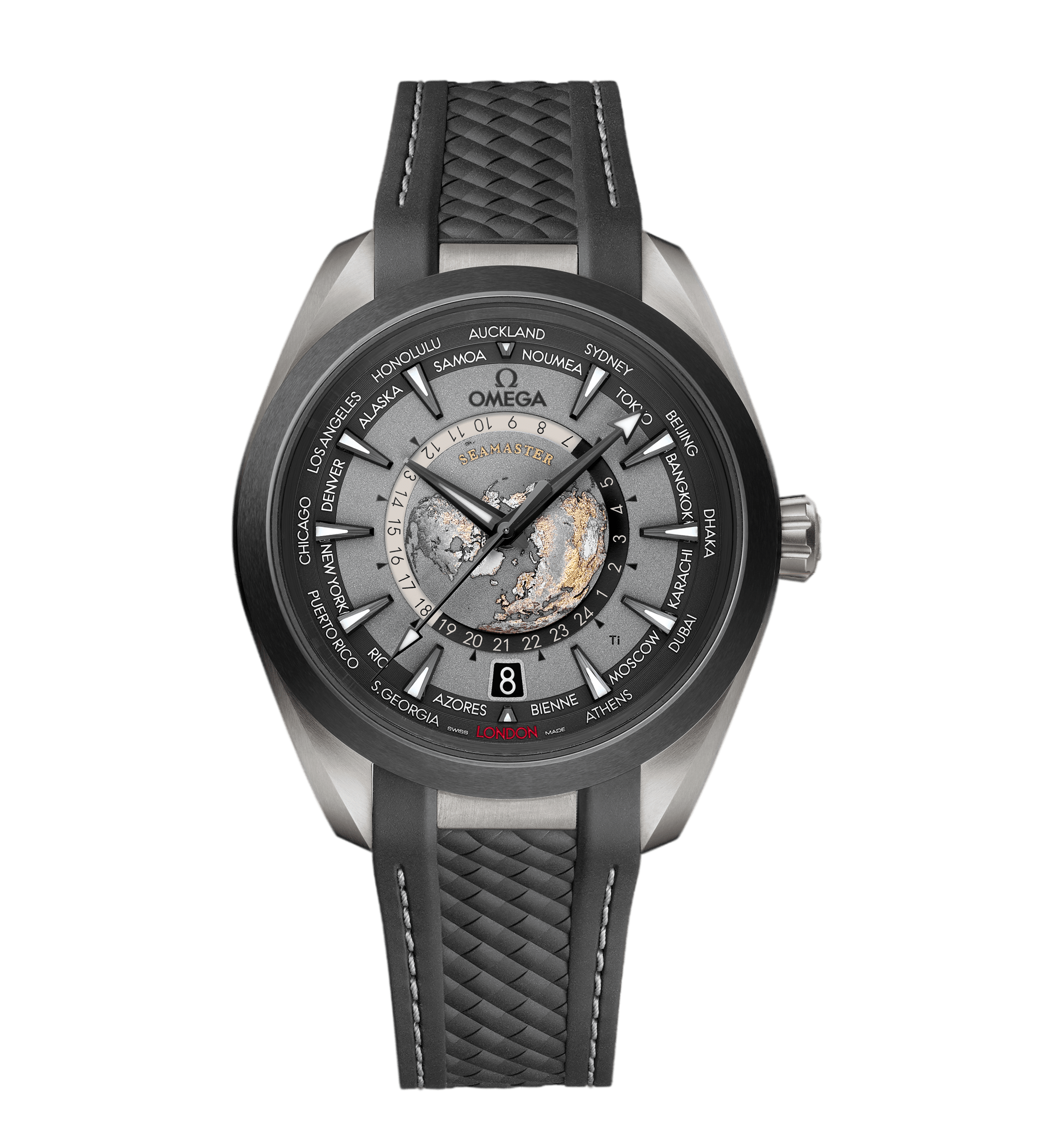 Seamaster Aqua Terra 150m Co Axial Master Chronometer GMT Worldtimer / 43mm