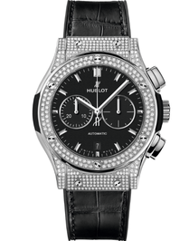 Classic Fusion Chronograph Titanium Pave / 42mm