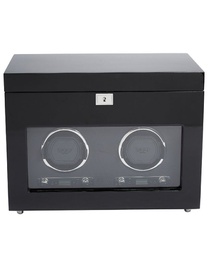 Savoy Double Watch Winder With Storage