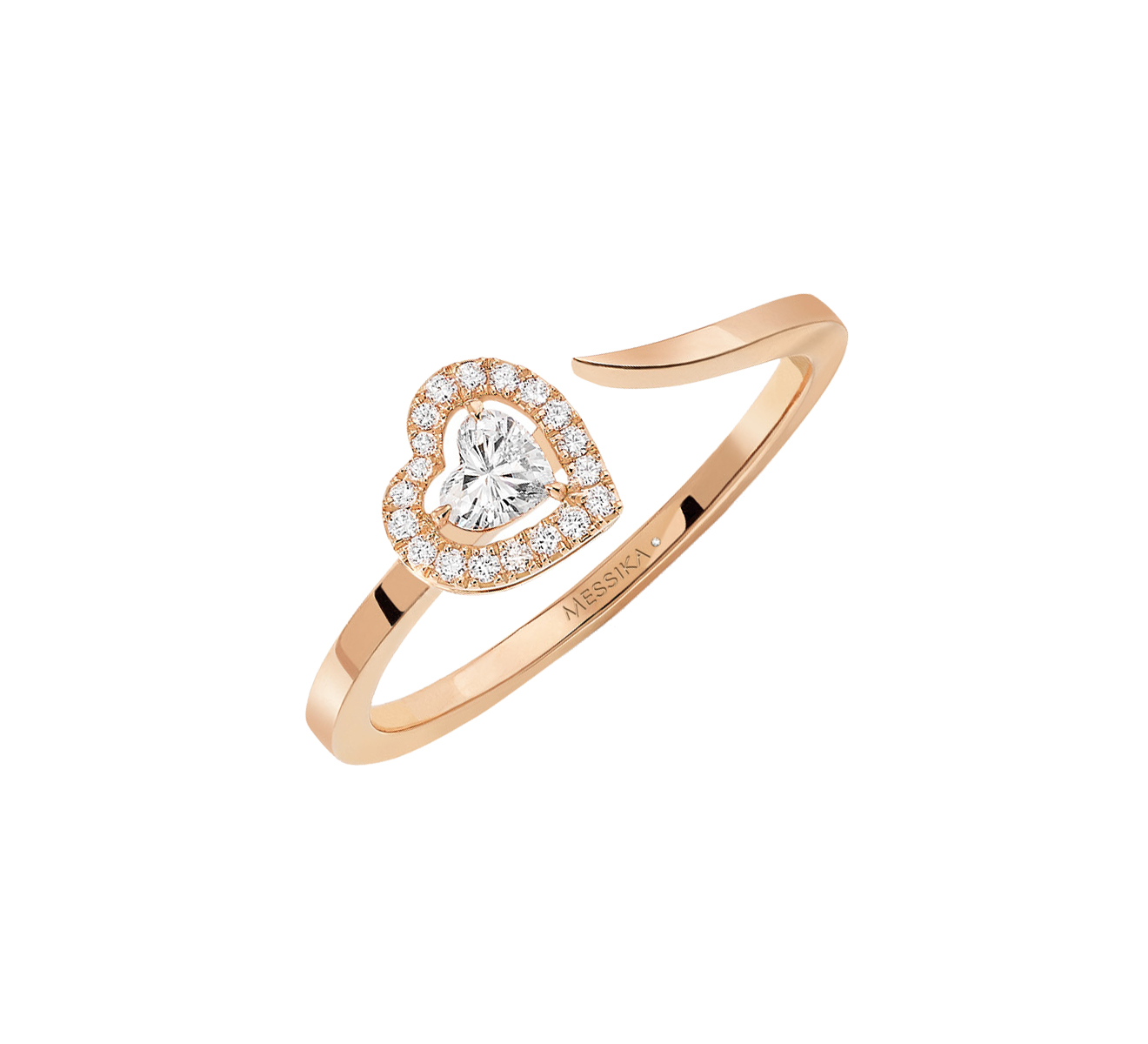 Joy Cœur 0.15ct Diamond Pink Gold Ring