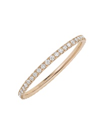 Gatsby XS Diamond Pink Gold Wedding Ring