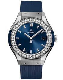 Classic Fusion Titanium Blue Diamonds / 33mm