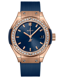 Classic Fusion King Gold Blue Diamonds / 29mm