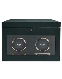 British Racing Double Watch Winder With Storage