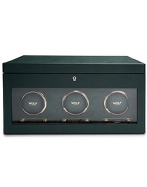 British Racing Triple Watch Winder With Storage