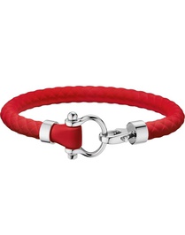 Aqua Red Sailing Bracelet M