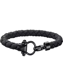 Aqua Black Sailing Bracelet M