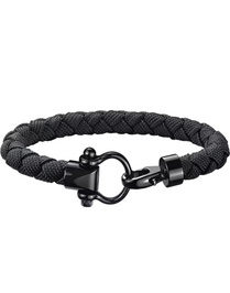 Aqua Black Sailing Bracelet L