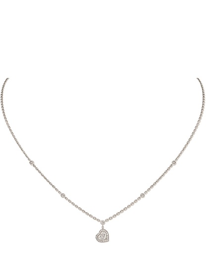 Women Jewellery  MESSIKA, Joy Cœur 0.15ct Diamond White Gold Necklace, SKU: 11437-WG | dimax.lv