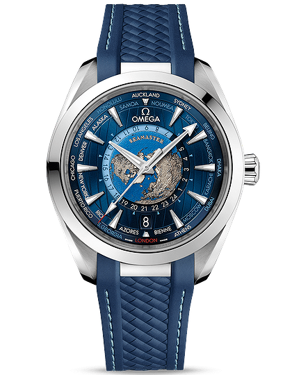 Мужские часы / унисекс  OMEGA, Seamaster Aqua Terra 150M GMT Worldtimer / 43mm, SKU: 220.12.43.22.03.001 | dimax.lv