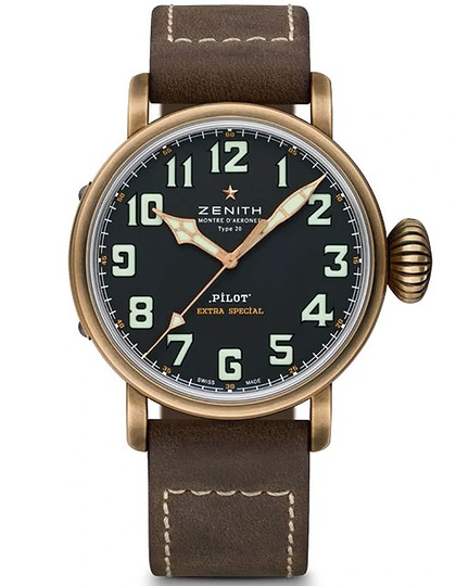 Men's watch / unisex  ZENITH, Pilot Type 20 Extra Special / 45mm, SKU: 29.2430.679/21.C753 | dimax.lv