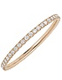 Sieviešu juvelierizstrādājumi  MESSIKA, Gatsby XS Diamond Pink Gold Wedding Ring, SKU: 05064-PG | dimax.lv