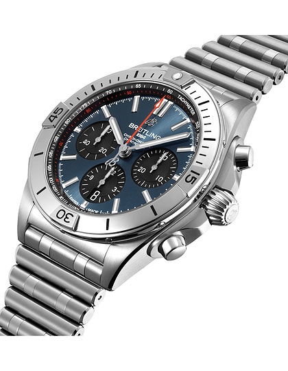 Men's watch / unisex  BREITLING, Chronomat B01 / 42mm, SKU: AB0134101C1A1 | dimax.lv