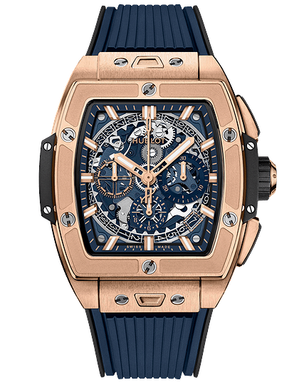 Men's watch / unisex  HUBLOT, Spirit Of Big Bang King Gold Blue / 42mm, SKU: 642.OX.7180.RX | dimax.lv