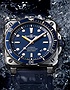 Мужские часы / унисекс  BELL & ROSS, BR 03-92 Diver Blue / 42mm, SKU: BR0392-D-BU-ST/SRB | dimax.lv
