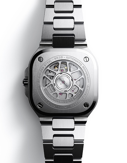 Men's watch / unisex  BELL & ROSS, BR 05 Grey Steel / 40mm, SKU: BR05A-GR-ST/SST | dimax.lv