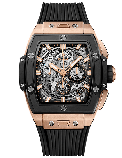 Men's watch / unisex  HUBLOT, Spirit Of Big Bang King Gold Ceramic / 42mm, SKU: 642.OM.0180.RX | dimax.lv