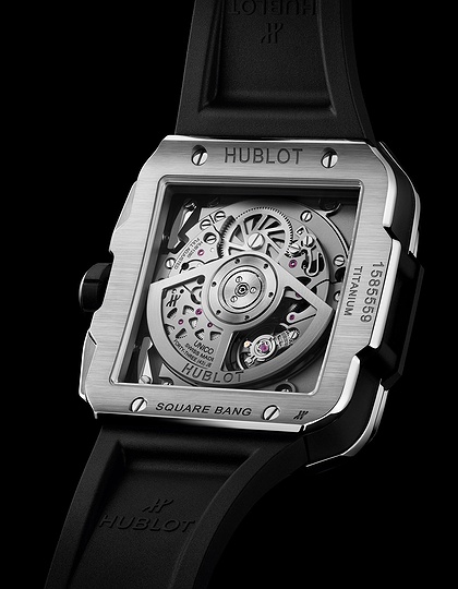 Мужские часы / унисекс  HUBLOT, Square Bang Unico Titanium Pave / 42mm, SKU: 821.NX.0170.RX.1604 | dimax.lv