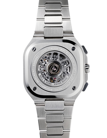 Men's watch / unisex  BELL & ROSS, BR 05 Chrono Black Steel / 42mm, SKU: BR05C-BLC-ST/SRB | dimax.lv