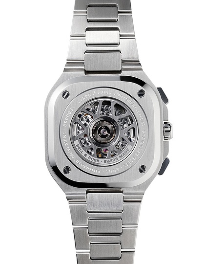 Men's watch / unisex  BELL & ROSS, BR 05 Chrono Blue Steel / 42mm, SKU: BR05C-BLU-ST/SRB | dimax.lv
