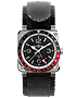 Vīriešu pulkstenis / unisex  BELL & ROSS, BR 03-93 GMT / 42mm, SKU: BR0393-BL-ST/SCA | dimax.lv