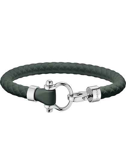  OMEGA ACCESSORIES, Aqua Green Sailing Bracelet M, SKU: BA05ST0001103 | dimax.lv