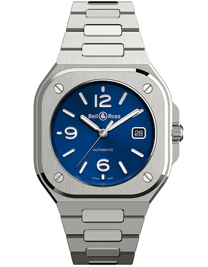 Vīriešu pulkstenis / unisex  BELL & ROSS, BR 05 Blue Steel / 40mm, SKU: BR05A-BLU-ST/SST | dimax.lv