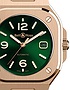 Vīriešu pulkstenis / unisex  BELL & ROSS, BR 05 Green Gold / 40mm, SKU: BR05A-GN-PG/SPG | dimax.lv