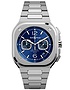 Men's watch / unisex  BELL & ROSS, BR 05 Chrono Blue Steel / 42mm, SKU: BR05C-BLU-ST/SST | dimax.lv