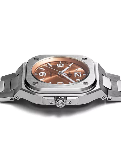 Мужские часы / унисекс  BELL & ROSS, BR 05 Copper Brown / 40mm, SKU: BR05A-BR-ST/SST | dimax.lv