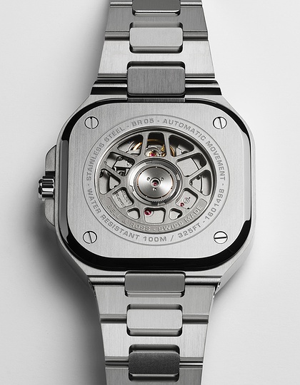 Мужские часы / унисекс  BELL & ROSS, BR 05 GMT / 41mm, SKU: BR05G-SI-ST/SST | dimax.lv