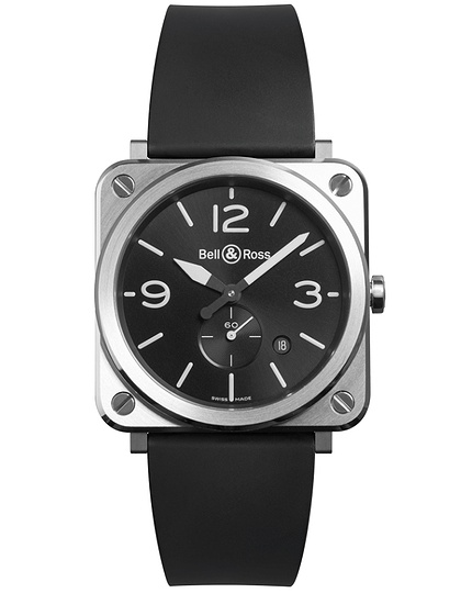 Men's watch / unisex  BELL & ROSS, BR S Steel / 39mm, SKU: BRS-BLC-ST | dimax.lv