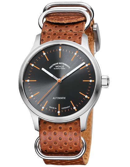 Men's watch / unisex  MÜHLE-GLASHÜTTE, Panova Grey / 40mm, SKU: M1-40-75-LB-I | dimax.lv
