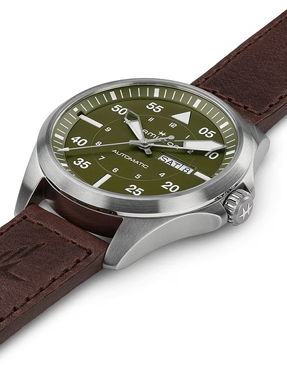 Мужские часы / унисекс  HAMILTON, Khaki Aviation Pilot Day Date Auto / 42mm, SKU: H64635560 | dimax.lv