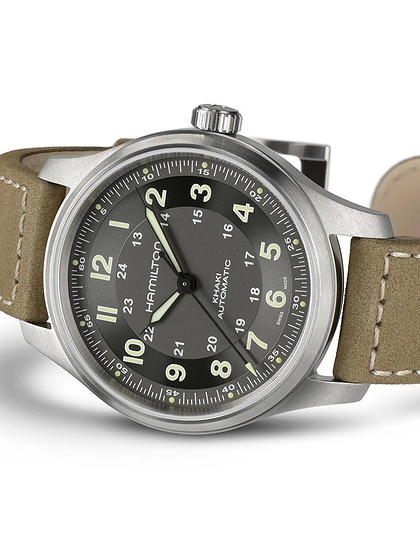 Мужские часы / унисекс  HAMILTON, Khaki Field Titanium Auto / 42mm, SKU: H70545550 | dimax.lv