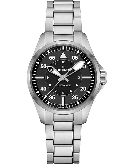 Мужские часы / унисекс  HAMILTON, Khaki Aviation Pilot Auto / 36mm, SKU: H76215130 | dimax.lv