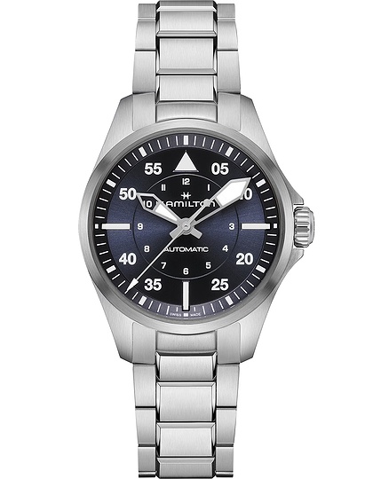 Vīriešu pulkstenis / unisex  HAMILTON, Khaki Aviation Pilot Auto / 36mm, SKU: H76215140 | dimax.lv