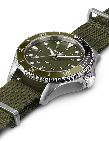 Vīriešu pulkstenis / unisex  HAMILTON, Khaki Navy Scuba Quartz / 37mm, SKU: H82241961 | dimax.lv
