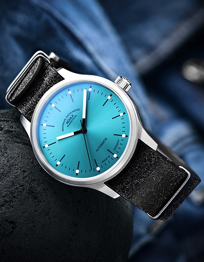 Мужские часы / унисекс  MÜHLE-GLASHÜTTE, Panova Turquoise / 40mm, SKU: M1-40-79-NB-L-III | dimax.lv