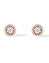 Sieviešu juvelierizstrādājumi  MESSIKA, Joy Round 2x0.25ct Diamonds Pink Gold Studs Earrings, SKU: 04445-PG | dimax.lv