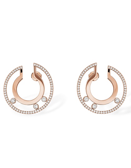 Women Jewellery  MESSIKA, Move Romane Large Hoop Earrings, SKU: 06690-PG | dimax.lv