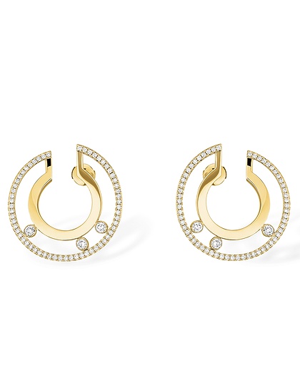 Women Jewellery  MESSIKA, Move Romane Large Hoop Earrings, SKU: 06690-YG | dimax.lv