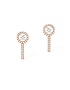 Sieviešu juvelierizstrādājumi  MESSIKA, Joy Hoop Round Diamonds 2x0.10ct Pink Gold Earrings, SKU: 07482-PG | dimax.lv