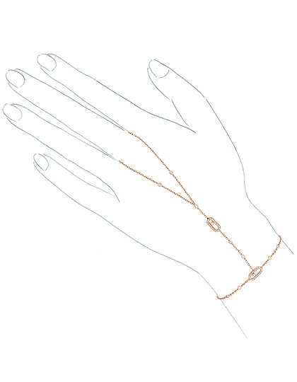 Женские ювелирные изделия  MESSIKA, Hand Bracelet Move Uno, SKU: 12021-PG | dimax.lv
