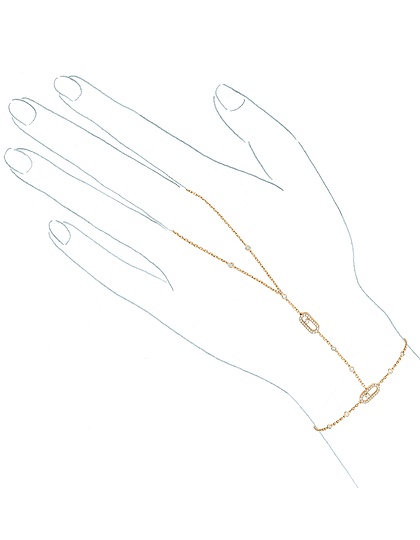Женские ювелирные изделия  MESSIKA, Hand Bracelet Move Uno, SKU: 12021-YG | dimax.lv
